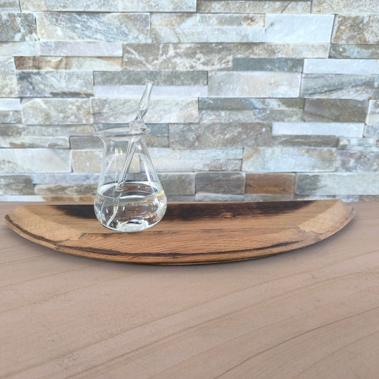 Wasserboard für Whisky mit Glas und Pipette - Fassdeckel