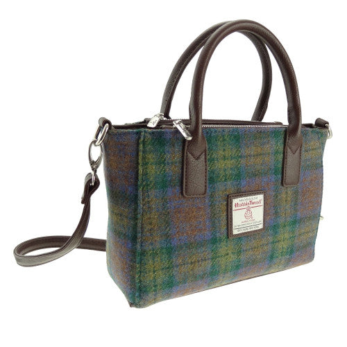 Harris Tweed „Brora“ Small Tote – Das Organisationstalent in Skye Tartan