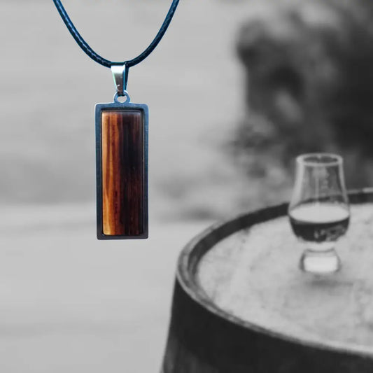 Casklusive Halskette ’30’’ - Schmuck für Männer im Whiskystyle - 07 Whiskyfass Matt - Anhänger