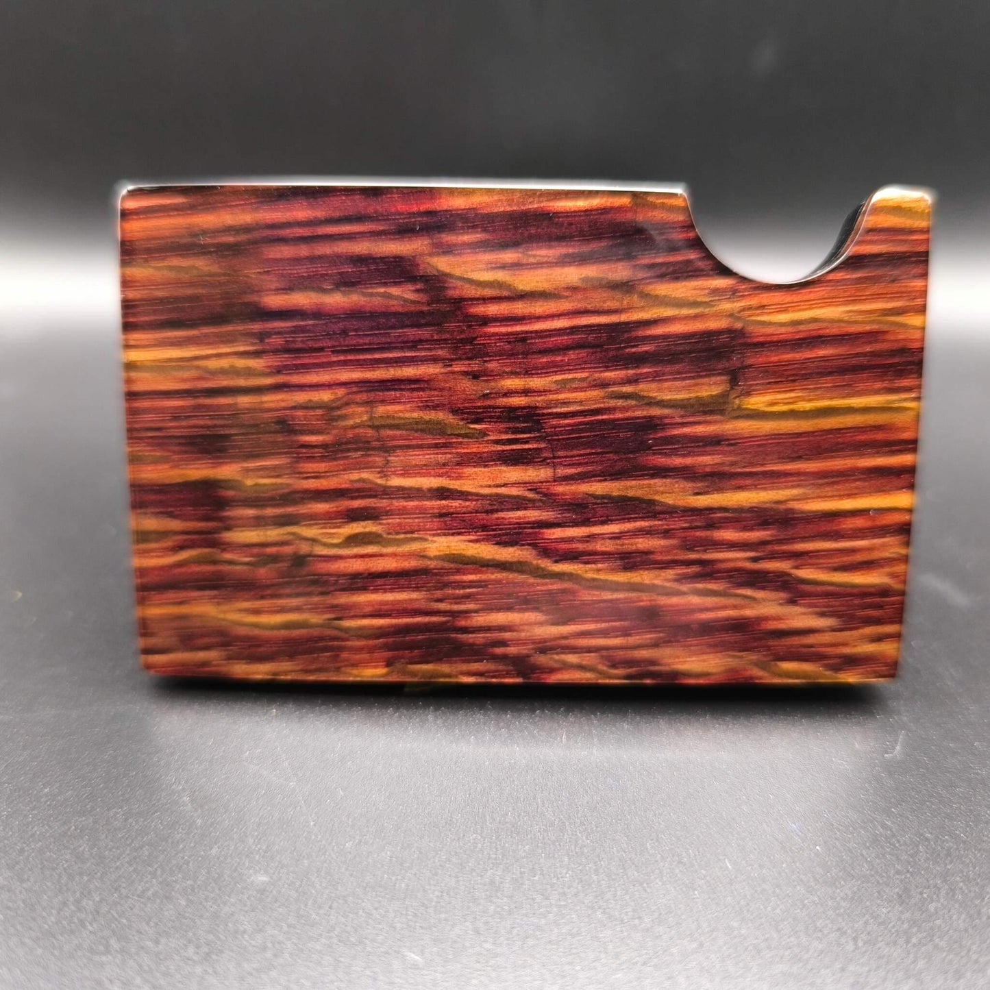 CASKLUSIVE Metal Wallet – Die stilvolle & kompakte Alternative zum klassischen Portemonnaie - 05 Rotweinfass glänzend