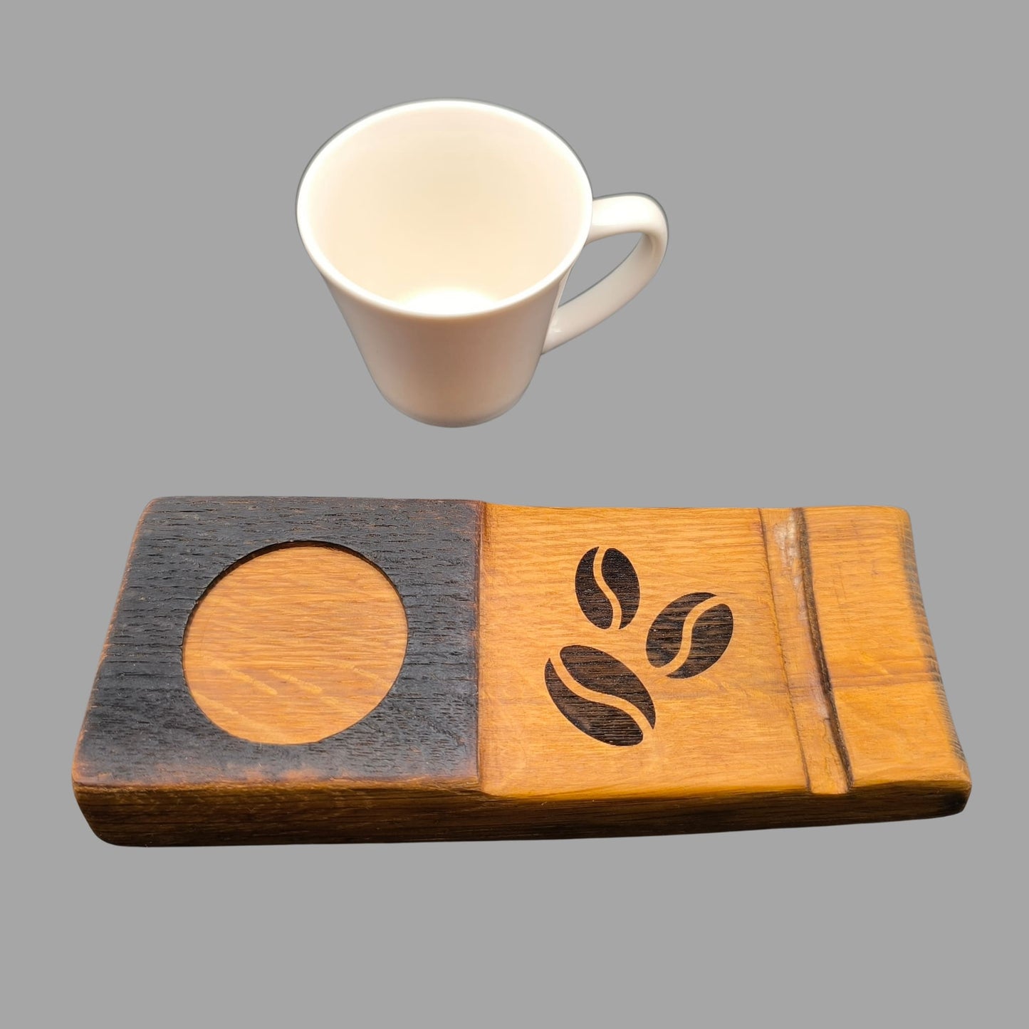 Kaffee-Erlebnis mit Charakter: Untersetzer aus alter Whiskyfass-Daube