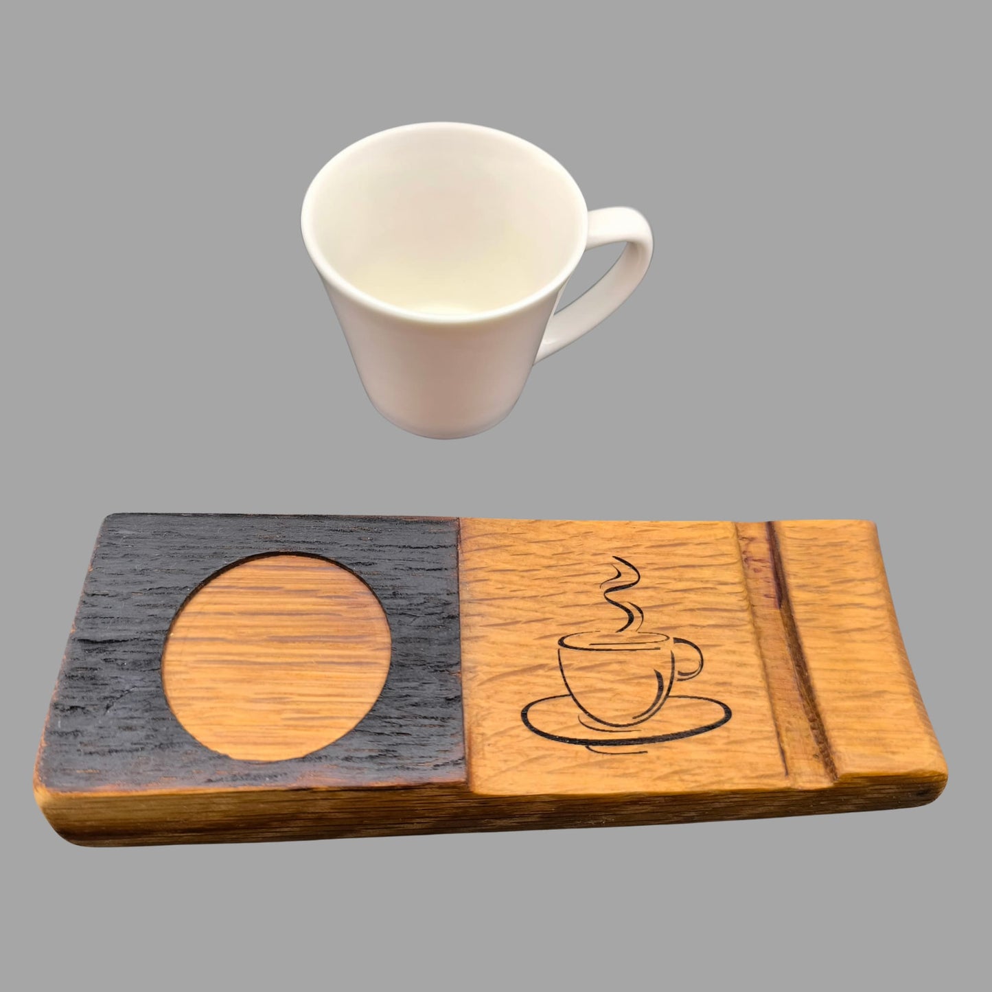 Kaffee-Erlebnis mit Charakter: Untersetzer aus alter Whiskyfass-Daube