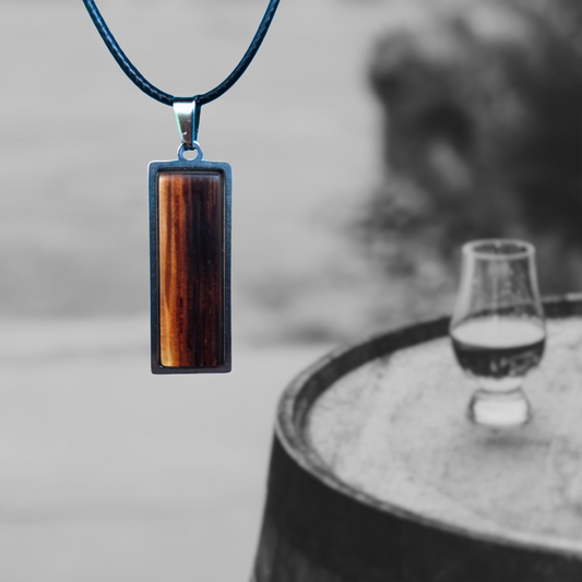 Casklusive Halskette ’30’’ - Schmuck für Männer im Whiskystyle - 07 Whiskyfass Matt - Anhänger