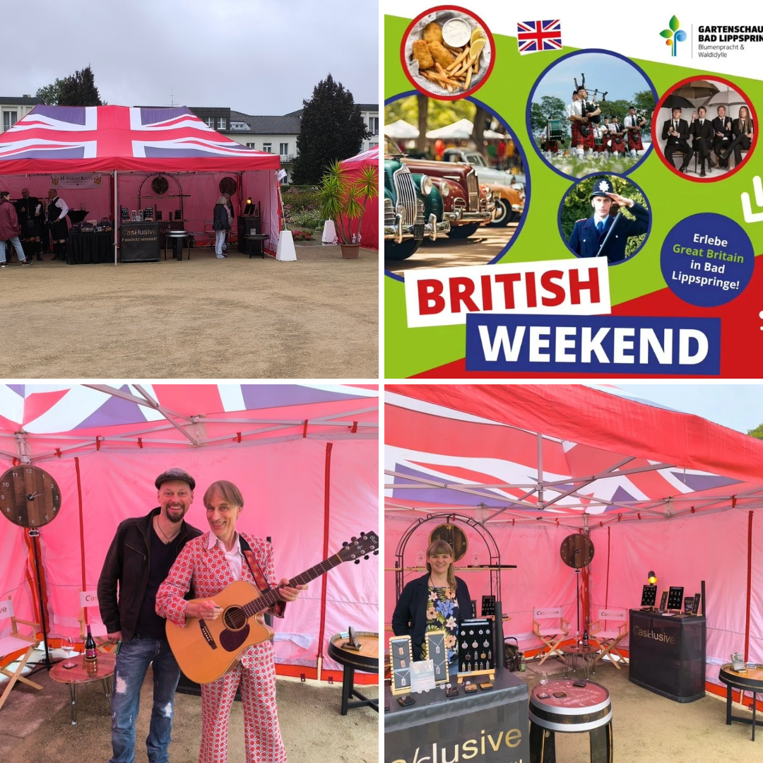 Casklusive Stand beim British Weekend auf dem Landesgartenschau Gelände in Bad Lippspringe 2024