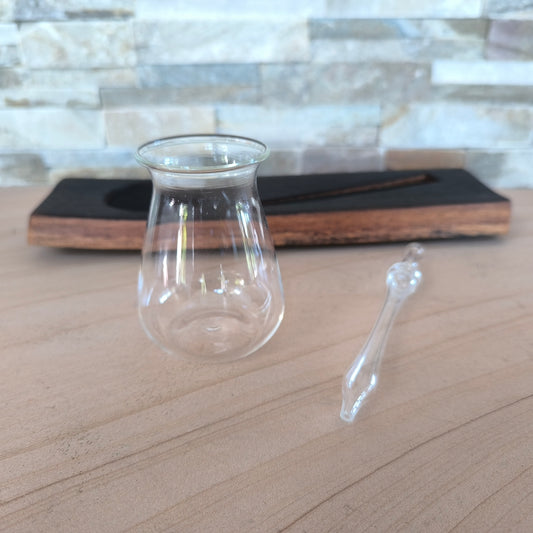 Wasserboard für Whisky mit Glas und Pipette - Fassdaube