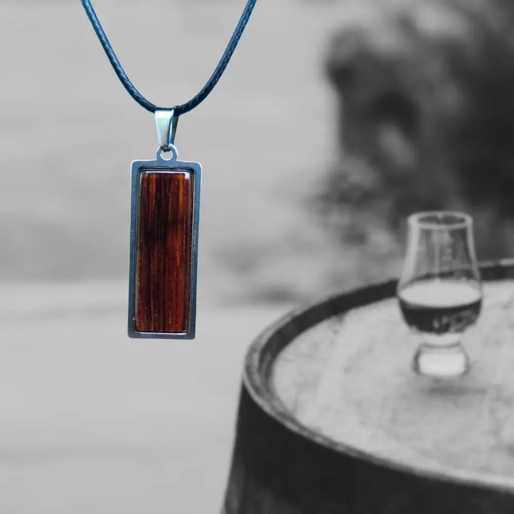 Casklusive Halskette ’30’’ - Schmuck für Männer im Whiskystyle - 02 Whiskyfass Glänzend - Anhänger