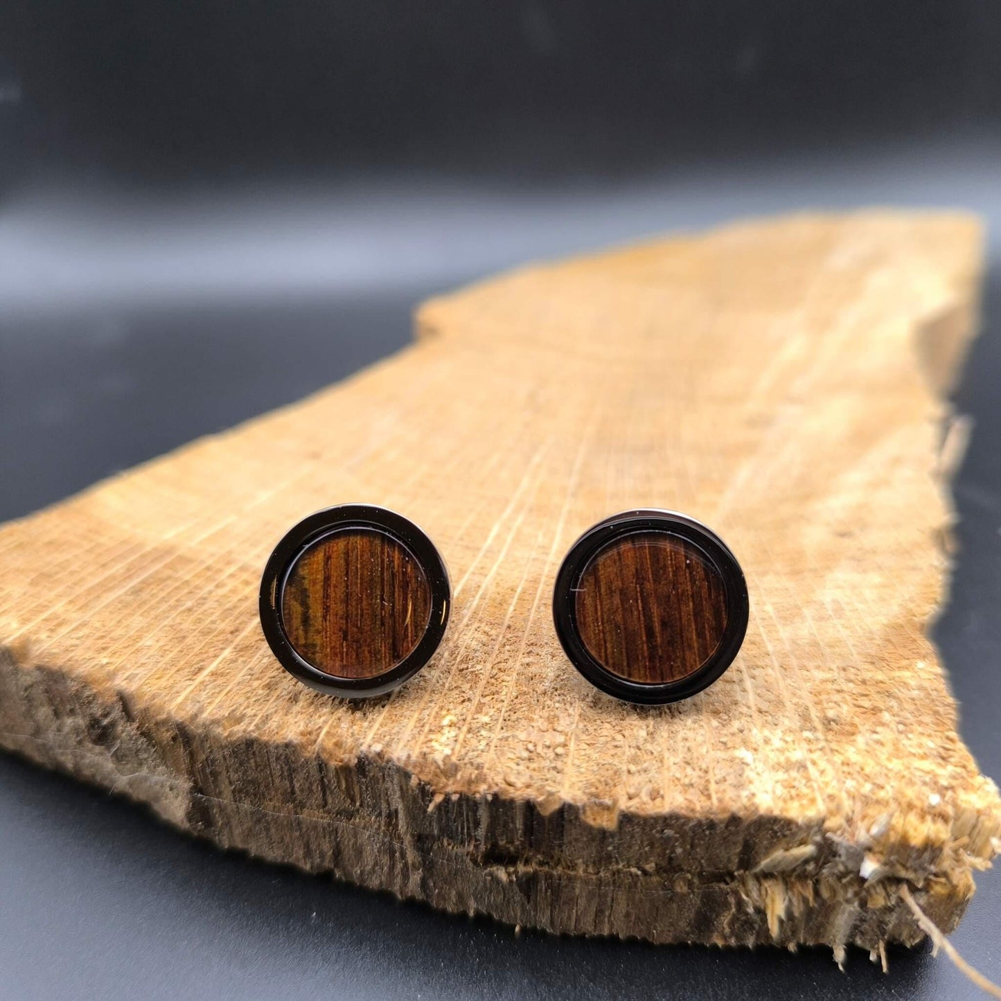 Casklusive Manschettenknöpfe - Exklusiver Schmuck aus Whiskyfässern - 06 Whiskyfass ’Ex-Ardmore’ Glänzend - Fassung